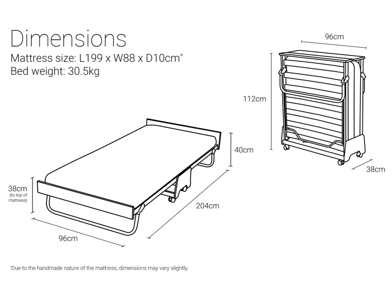 J-Bed Folding Bed with Anti-Allergy Micro e-Pocket Mattress - image 7