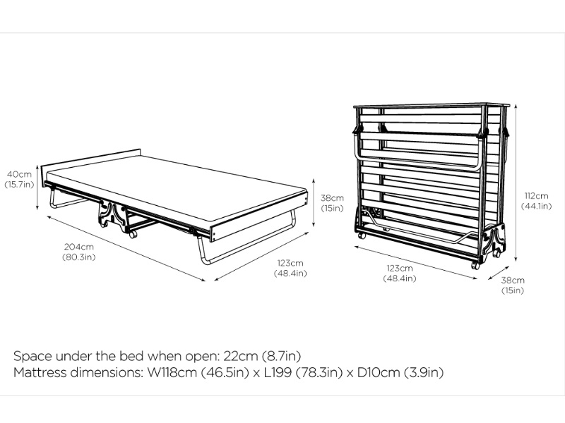 J-Bed Folding Bed with Anti-Allergy Micro e-Pocket Mattress - image 5