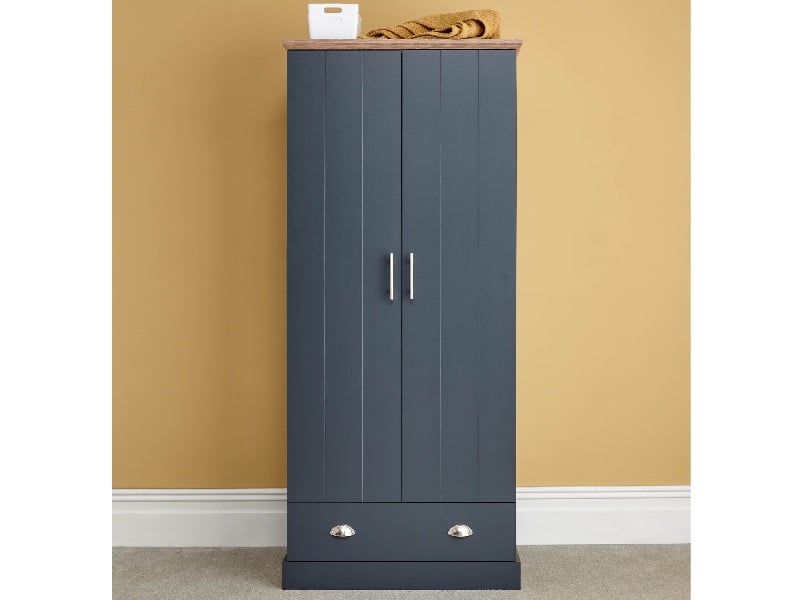 Kendal 2 Door 1 Drawer Wardrobe - image 1
