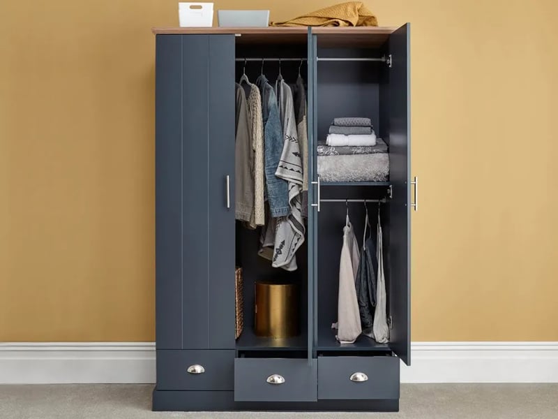 Kendal 3 Door 3 Drawer Wardrobe - image 2