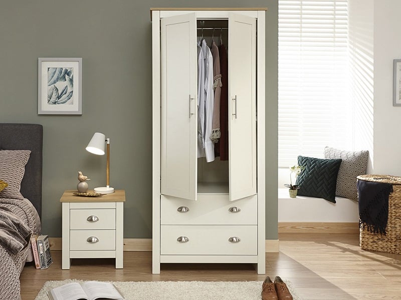 Lancaster 2 Door 2 Drawer Wardrobe - image 3