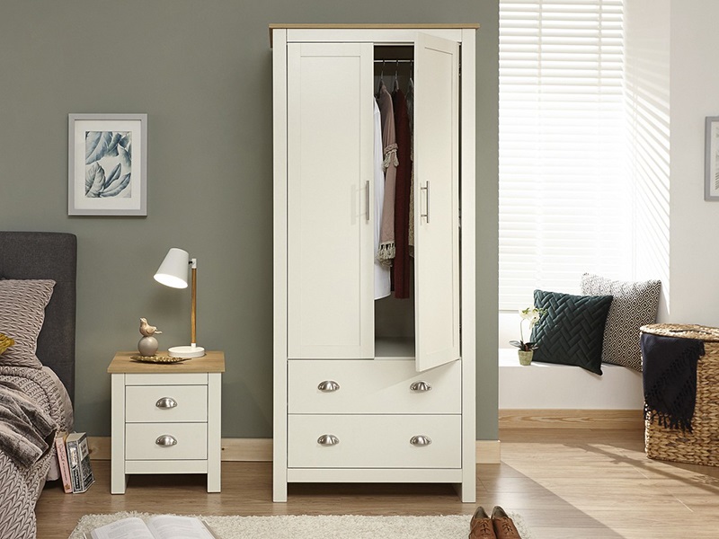 Lancaster 2 Door 2 Drawer Wardrobe - image 2
