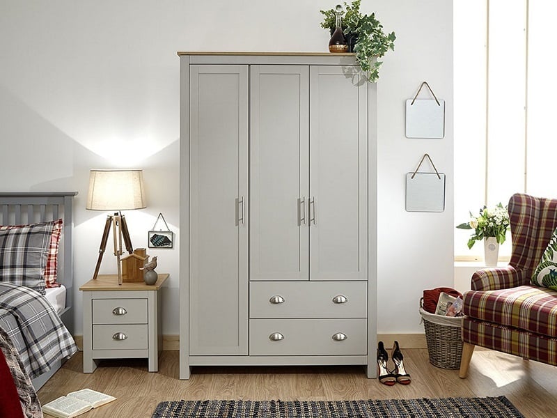 Lancaster 3 Door 2 Drawer Wardrobe - image 1