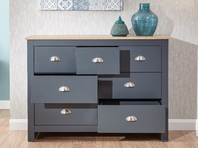 Lancaster 3 plus 4 Drawer Merchants Chest - image 2