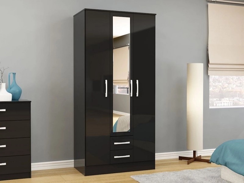 Lynx 3 Door 2 Drawer Wardrobe - image 1