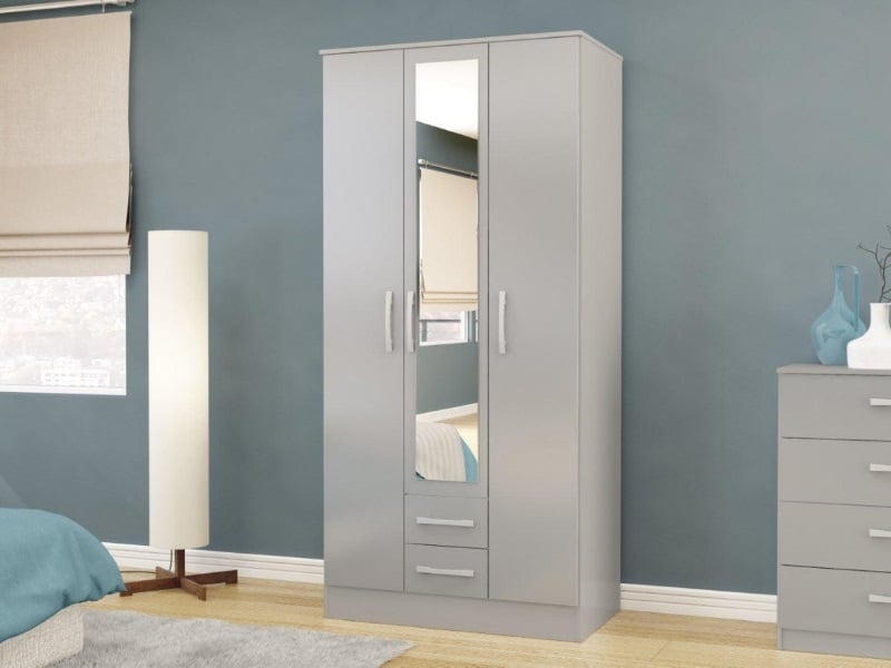 Lynx 3 Door 2 Drawer Wardrobe - image 1