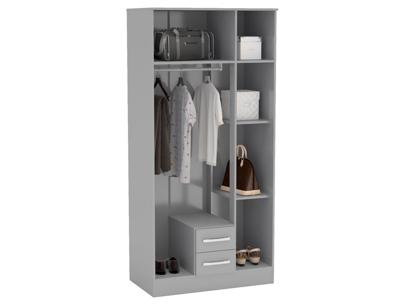 Lynx 3 Door 2 Drawer Wardrobe - image 2