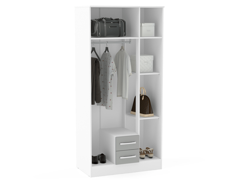 Lynx 3 Door 2 Drawer Wardrobe - image 2