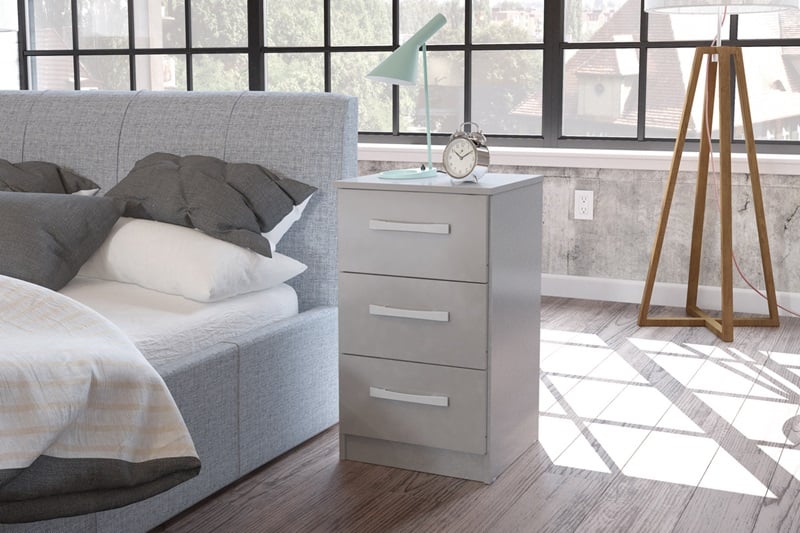 Lynx 3 Drawer Bedside - image 1