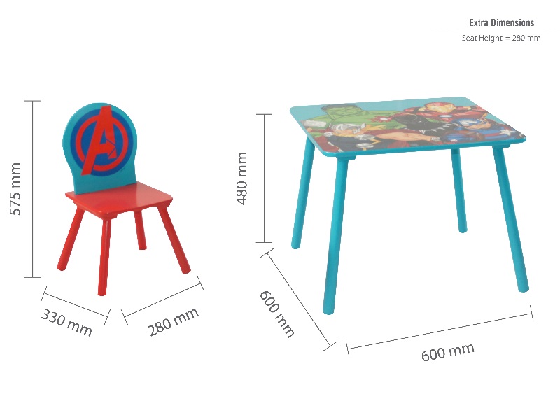 Marvel Avengers Table & Chairs - image 4