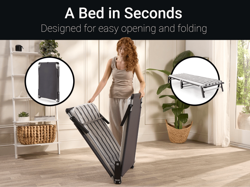 Mobile Folding Bed with Comfort Mattress - image 7