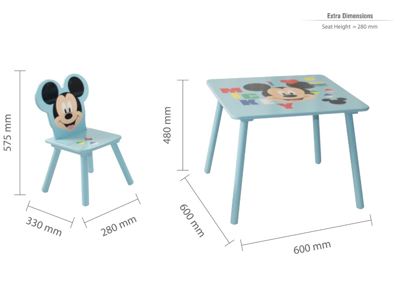 Mickey Mouse Table & Chairs - image 7