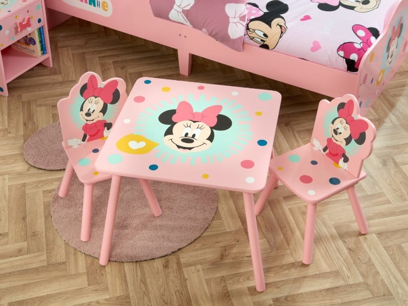 Minnie Mouse Table & Chairs - image 1