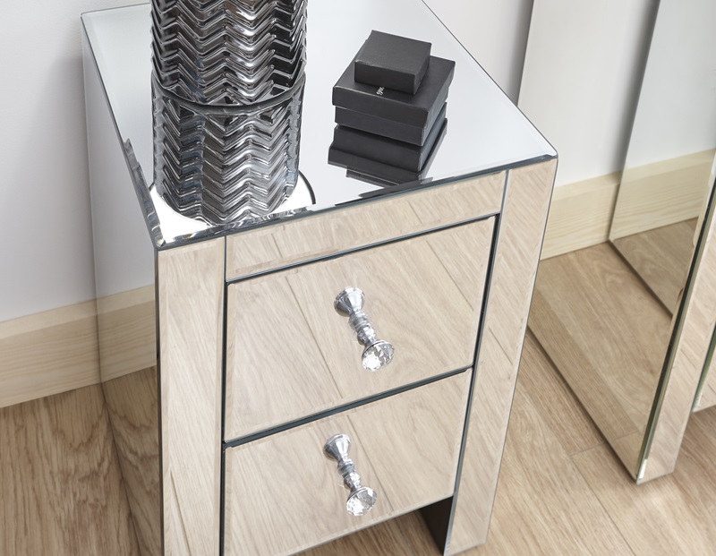 Mirrored 2 Drawer Slim Chest - image 5