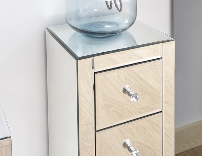 Mirrored 3 Drawer Slim Chest - image 7