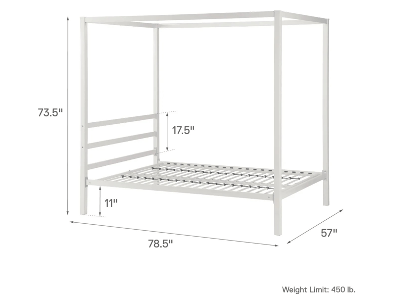 Modern Metal Canopy Bed - image 5