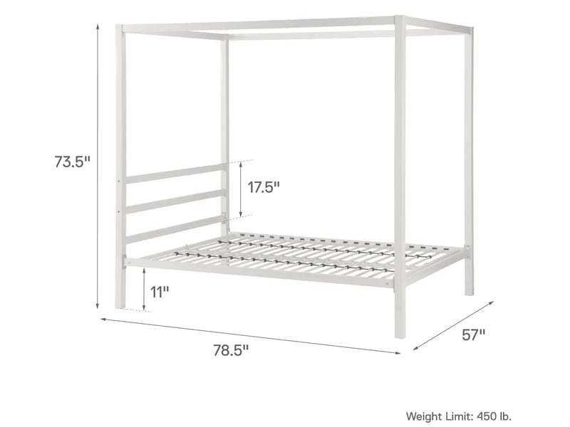 Modern Metal Canopy Bed - image 5