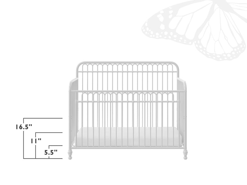 Monarch Hill Ivy 3-in-1 Metal Convertible Crib - image 9