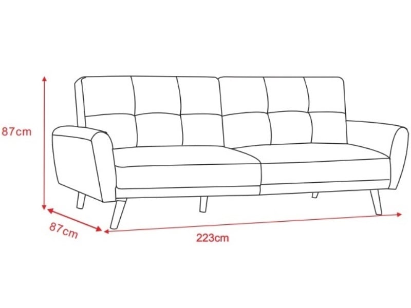 Monza Fabric Sofa Bed - image 5