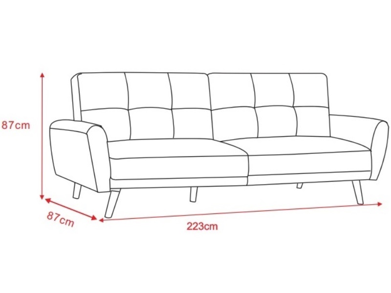 Monza Fabric Sofa Bed - image 9