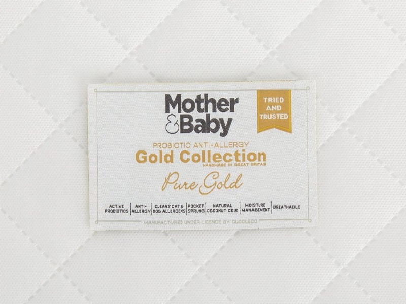 Mother&Baby Pure Gold Anti-Allergy Coir Pocket Sprung Cot Mattress - image 3