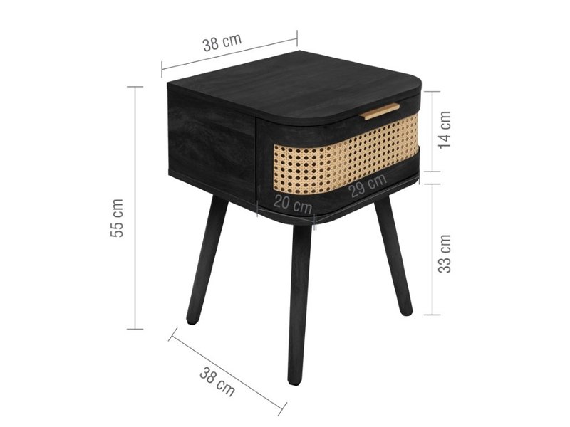 Birlea Noah 1 Drawer Bedside Chest - image 8
