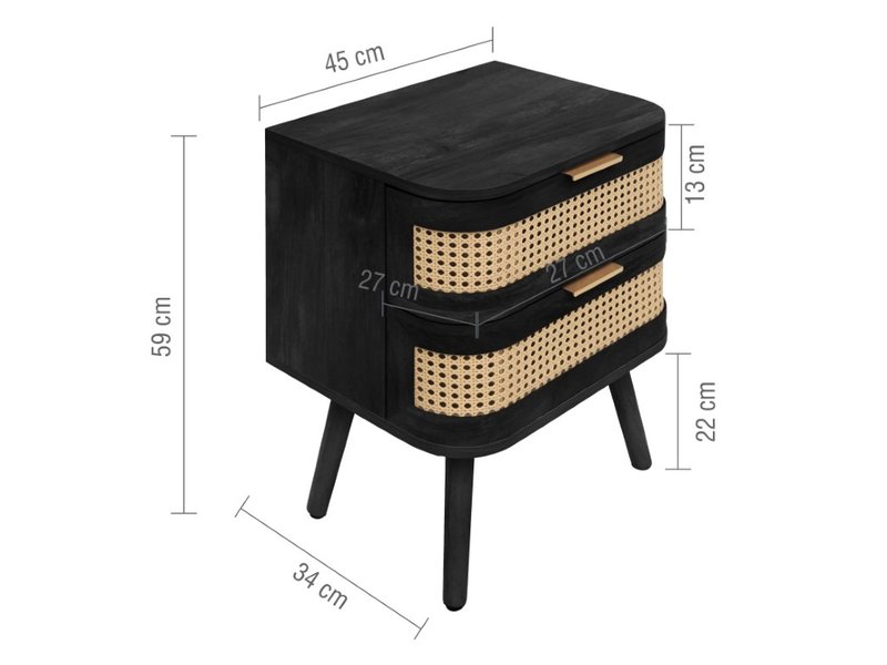 Birlea Noah 2 Drawer Bedside Chest - image 8