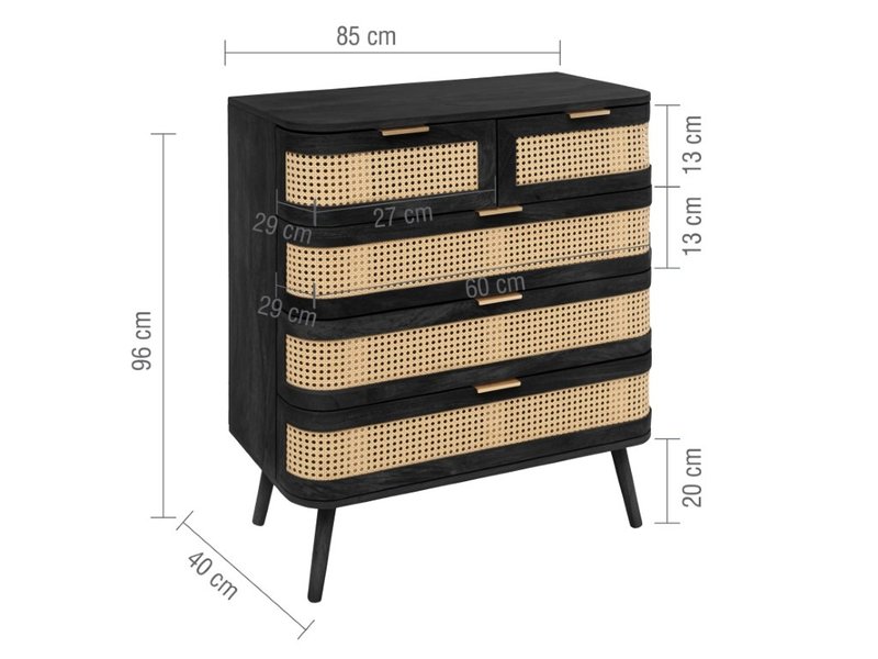 Birlea Noah 5 Drawer Drawer Chest - image 9