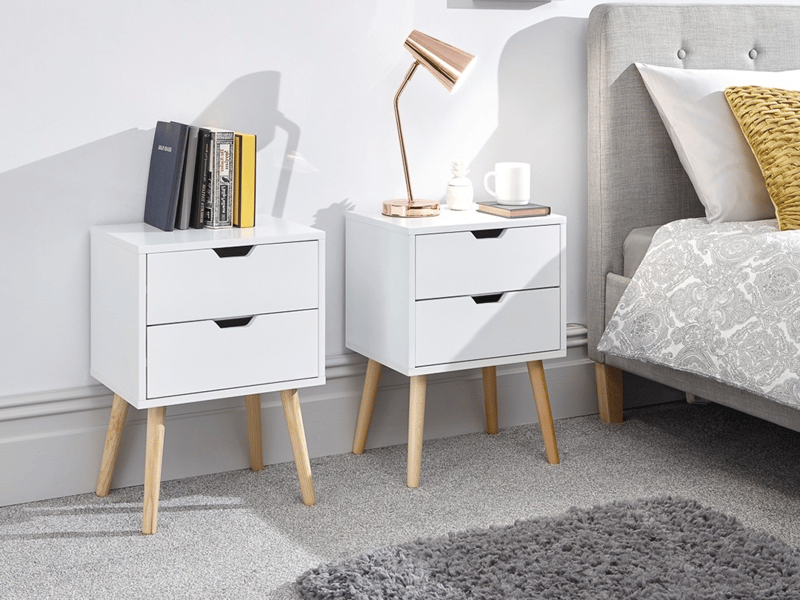 Nyborg 2 Drawer Bedside (Single) - image 2