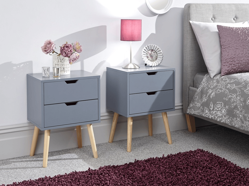 Nyborg 2 Drawer Bedside (Single) - image 2