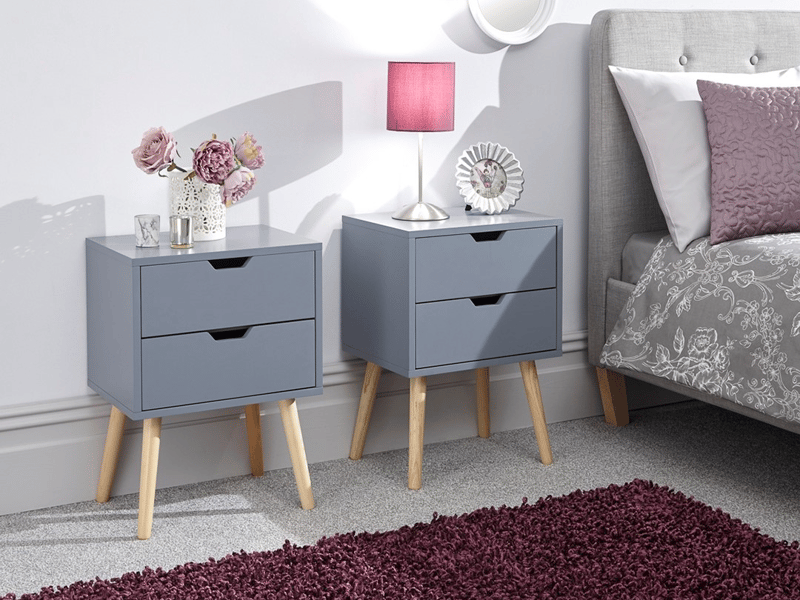 Nyborg 2 Drawer Bedside Pair - image 2