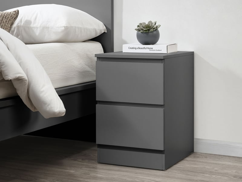 Oslo 2 Drawer Bedside - image 1