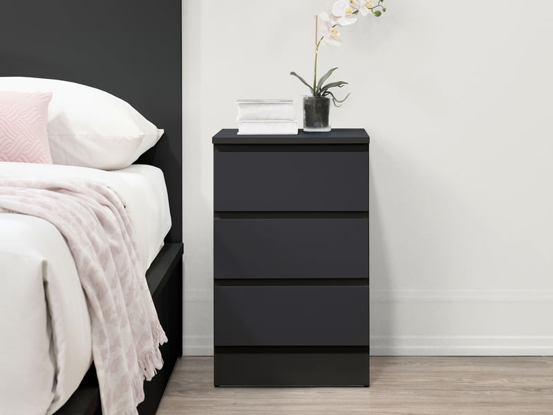 Oslo 3 Drawer Bedside - image 1
