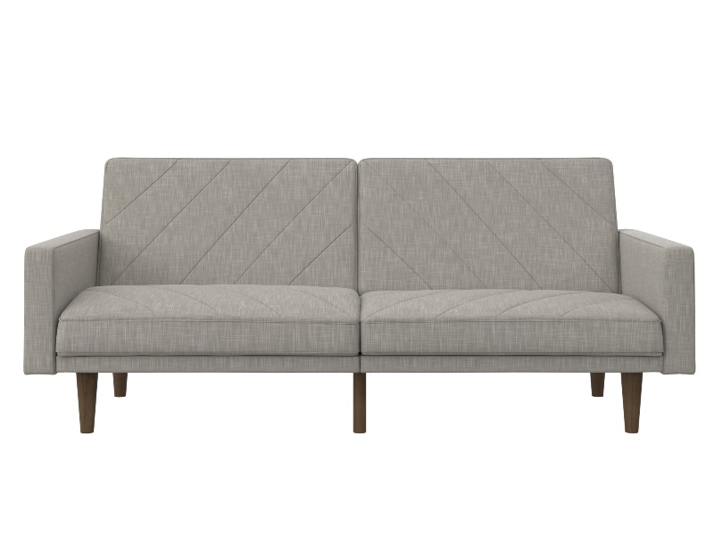 Paxson Linen Sofa Bed with Wooden Feet - image 2