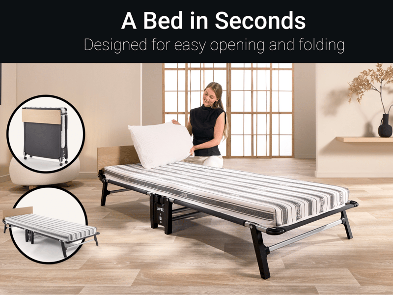 Quick Folding Bed with Comfort Mattress - image 5
