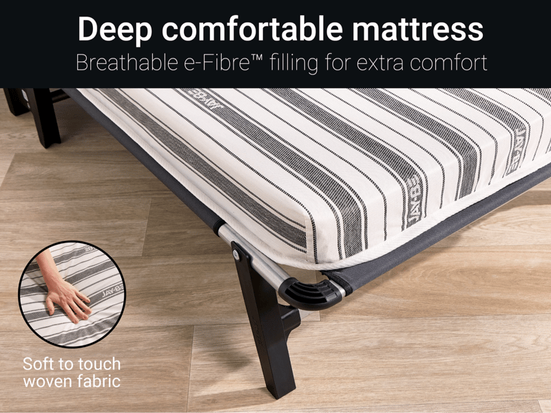 Quick Folding Bed with Comfort Mattress - image 4