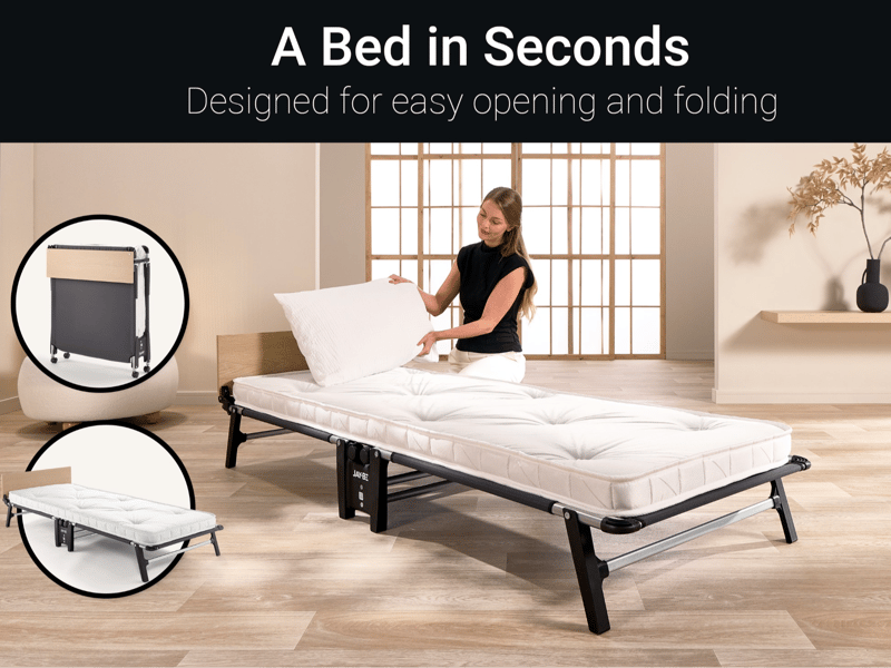 Quick Folding Bed with Pocket Sprung Mattress - image 6