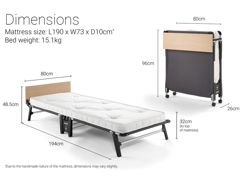 Quick Folding Bed with Pocket Sprung Mattress - image 10
