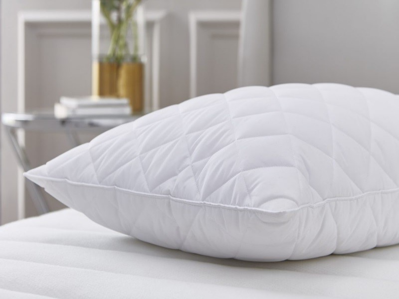 Quilted Duck Feather Pillow - image 2