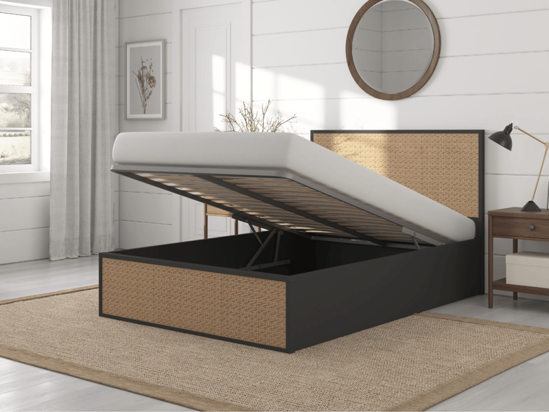 Raphael Black Ottoman Bed - image 1