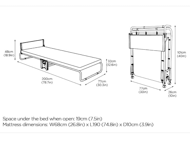 Revolution Folding Bed with Rebound e-Fibre Mattress - image 7