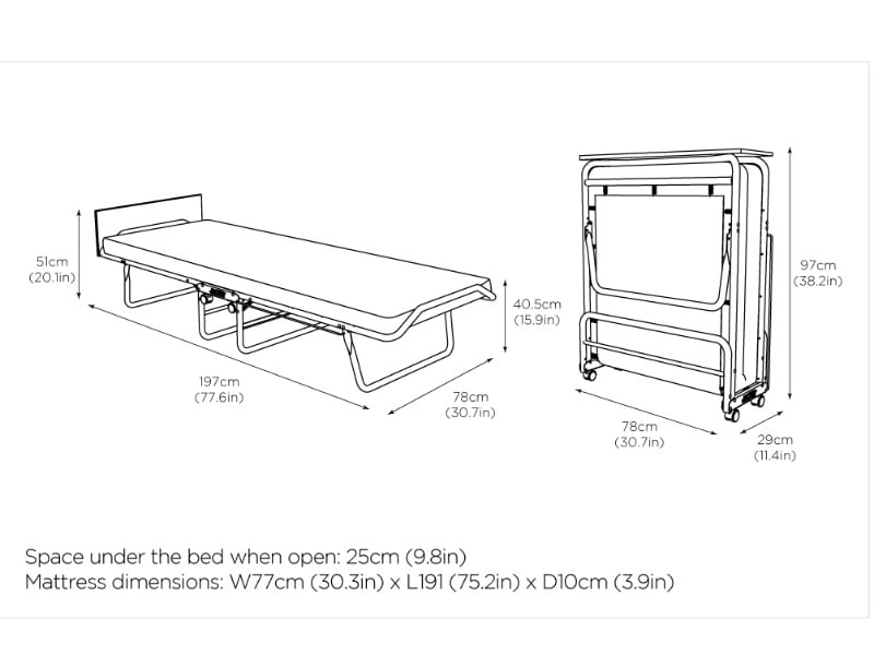 Supreme Automatic Folding Bed with Rebound e-Fibre Mattress - image 5