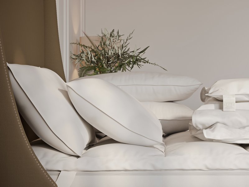 The Hotel Collection The Hotel Collection Soft Fill Duck and Down 2 Pack Feather Pillow - image 4