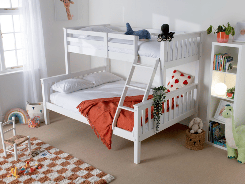 Traditional Solid Wood Triple Bunk Bed - image 1