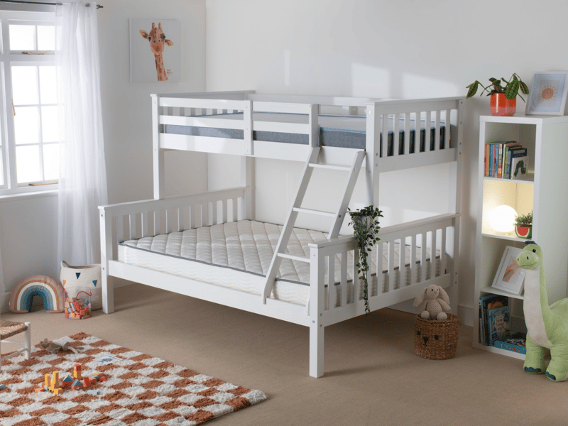 Traditional Solid Wood Triple Bunk Bed - image 3