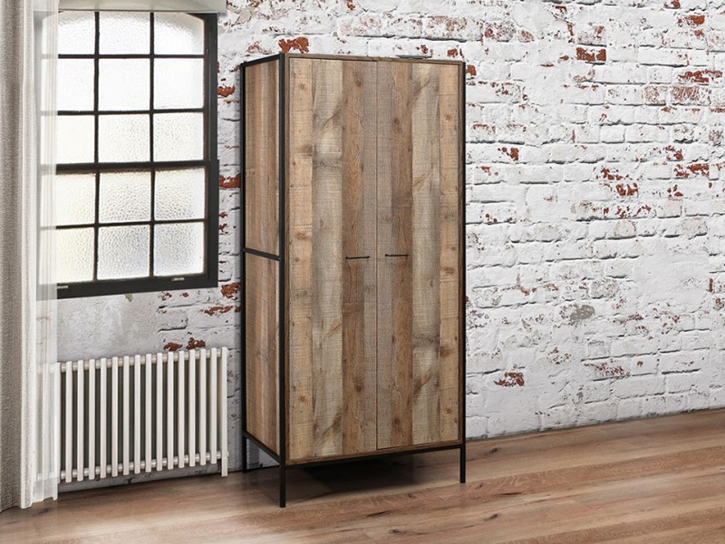 Urban 2 Door Rustic Wardrobe - image 1