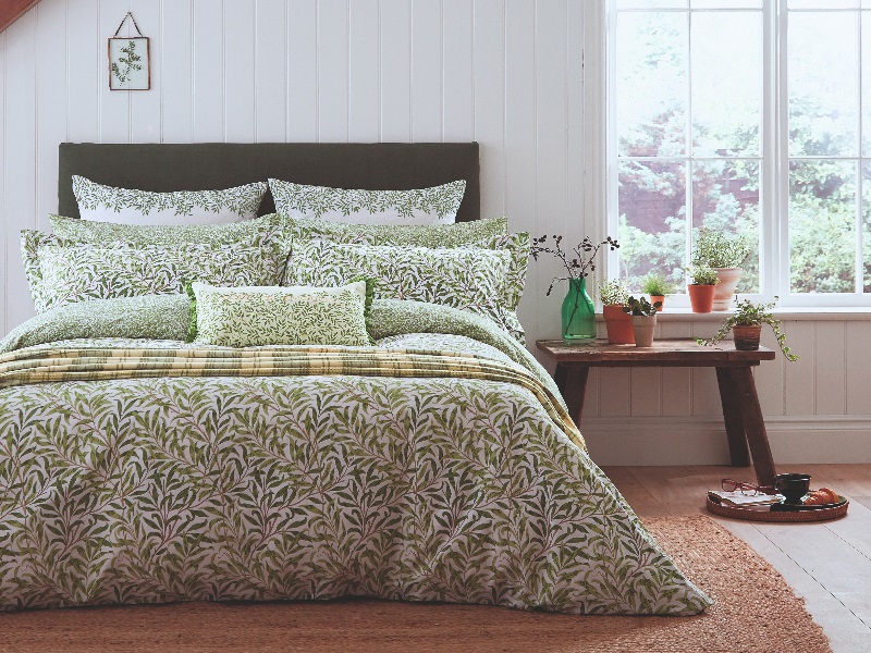 Willow Borough Quilt Cover Only - Leaf Green - image 1