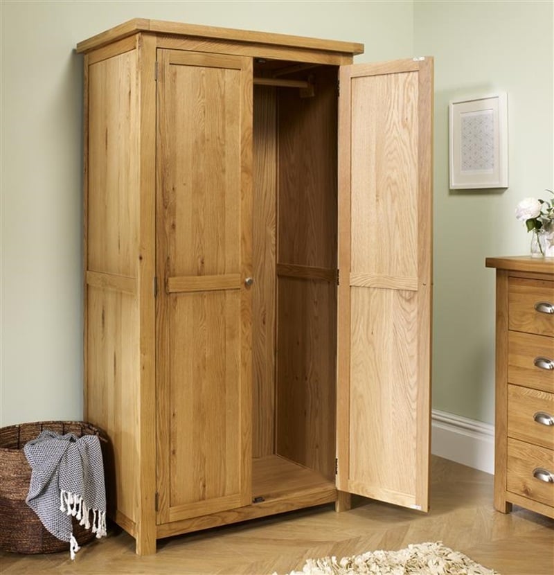 Woburn 2 Door Wardrobe Oak - image 2