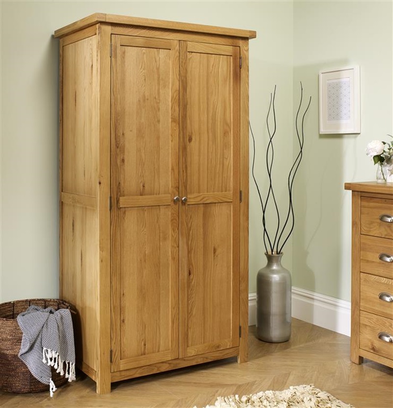 Woburn 2 Door Wardrobe Oak - image 1