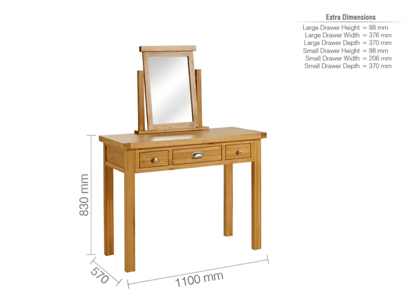 Woburn 3 Drawer Dressing Table - image 7